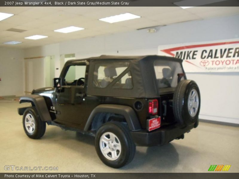 Black / Dark Slate Gray/Medium Slate Gray 2007 Jeep Wrangler X 4x4