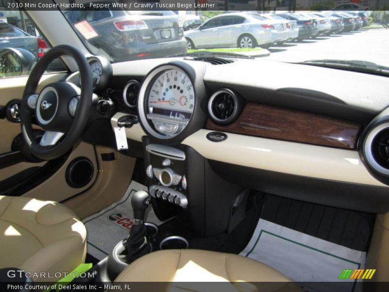 Pepper White / Gravity Tuscan Beige Leather 2010 Mini Cooper Hardtop