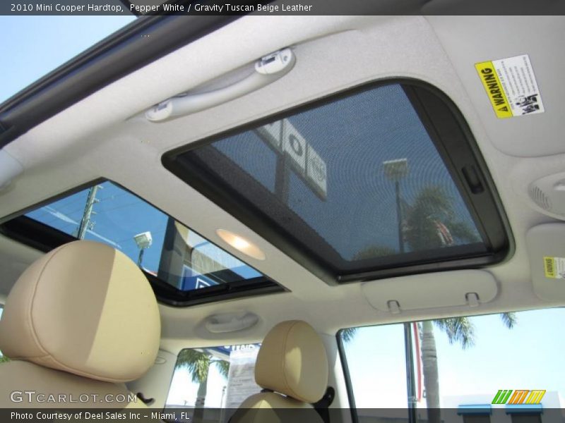 Pepper White / Gravity Tuscan Beige Leather 2010 Mini Cooper Hardtop