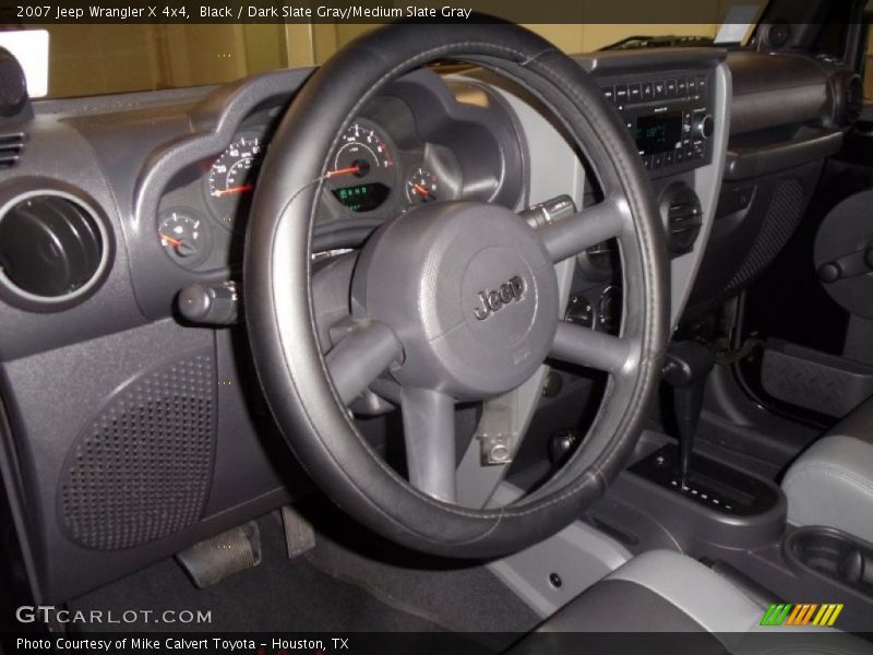 Black / Dark Slate Gray/Medium Slate Gray 2007 Jeep Wrangler X 4x4
