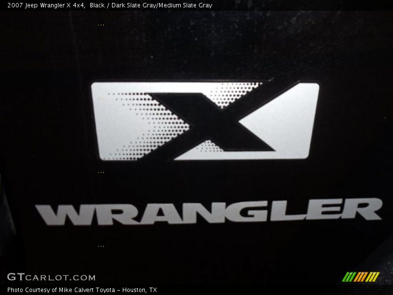 Black / Dark Slate Gray/Medium Slate Gray 2007 Jeep Wrangler X 4x4