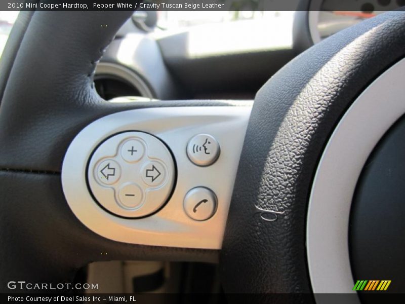 Pepper White / Gravity Tuscan Beige Leather 2010 Mini Cooper Hardtop
