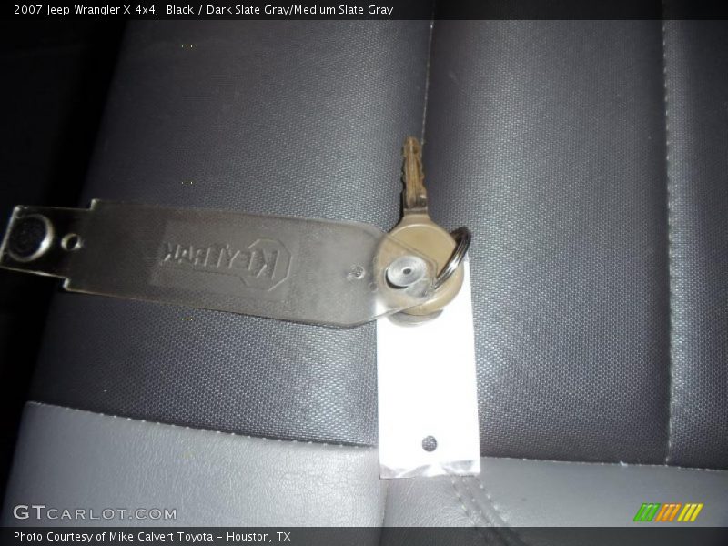 Black / Dark Slate Gray/Medium Slate Gray 2007 Jeep Wrangler X 4x4
