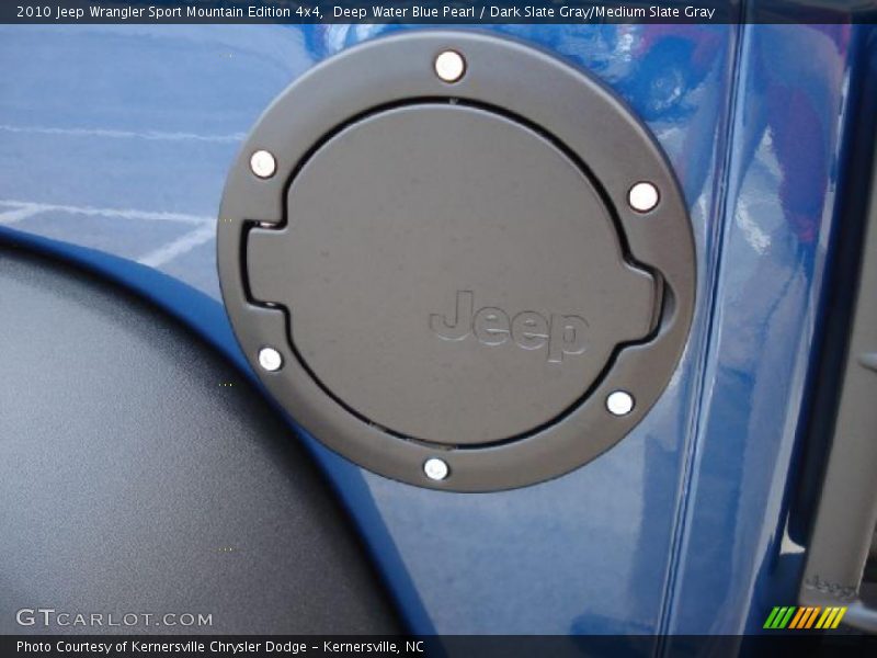 Deep Water Blue Pearl / Dark Slate Gray/Medium Slate Gray 2010 Jeep Wrangler Sport Mountain Edition 4x4