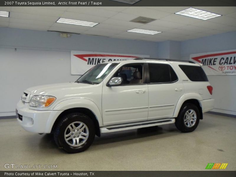 Arctic Frost Pearl / Taupe 2007 Toyota Sequoia Limited