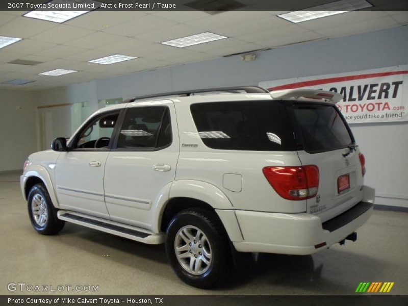 Arctic Frost Pearl / Taupe 2007 Toyota Sequoia Limited