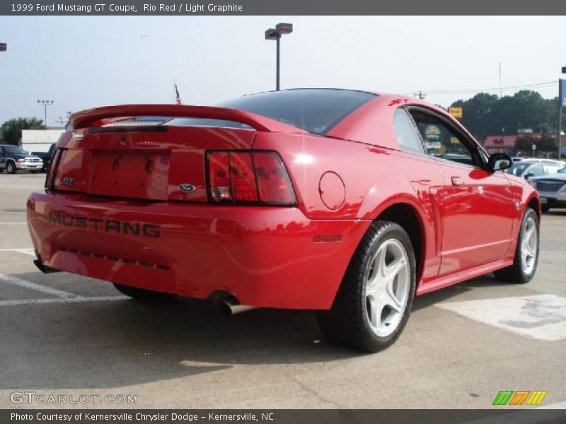 Rio Red / Light Graphite 1999 Ford Mustang GT Coupe