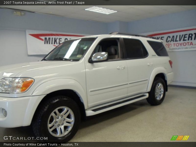 Arctic Frost Pearl / Taupe 2007 Toyota Sequoia Limited