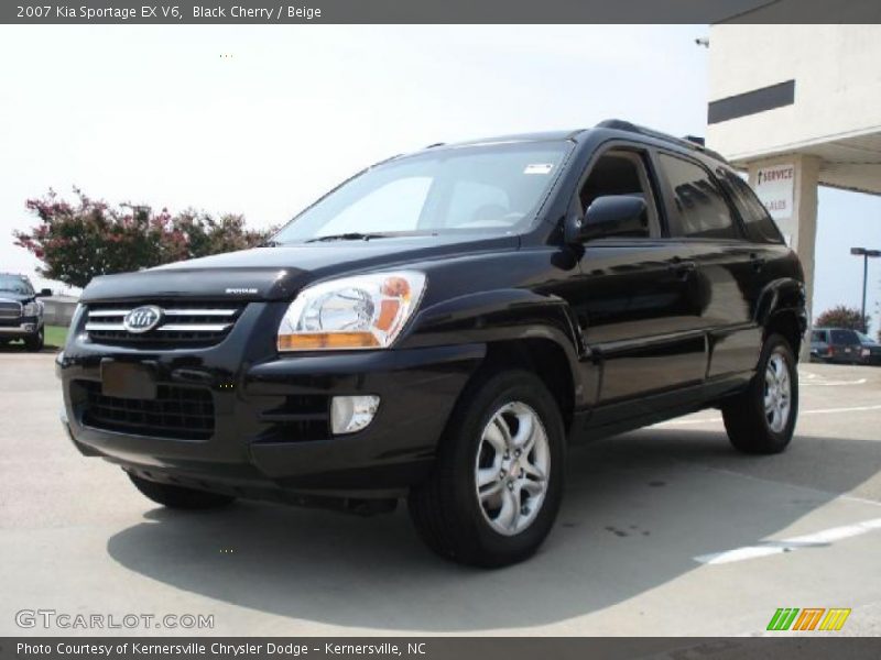 Black Cherry / Beige 2007 Kia Sportage EX V6