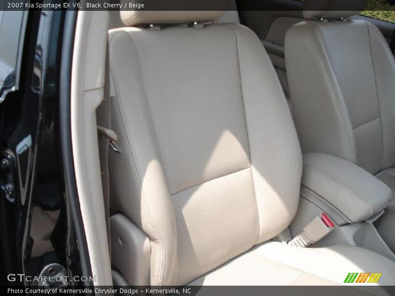 Black Cherry / Beige 2007 Kia Sportage EX V6