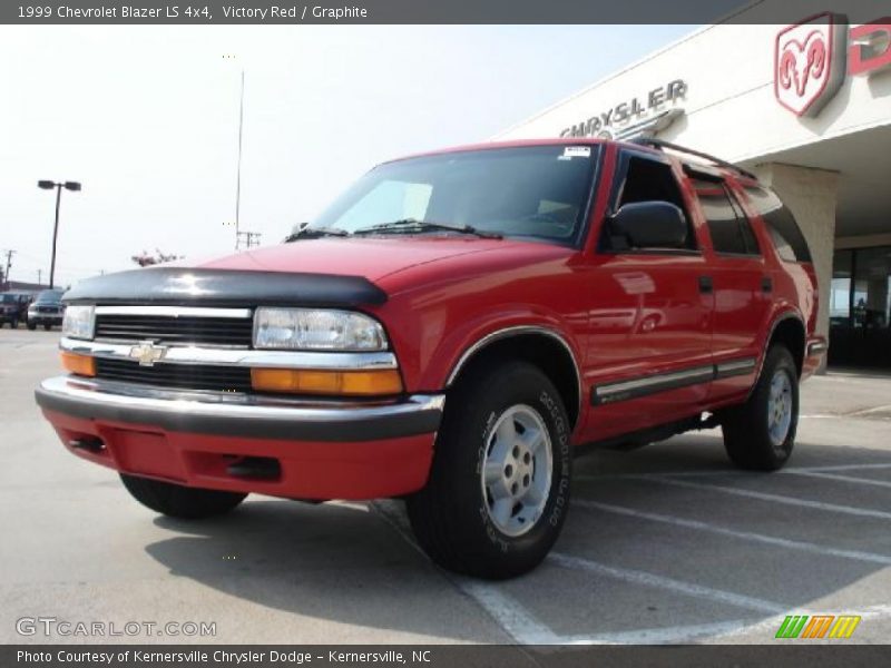 Victory Red / Graphite 1999 Chevrolet Blazer LS 4x4