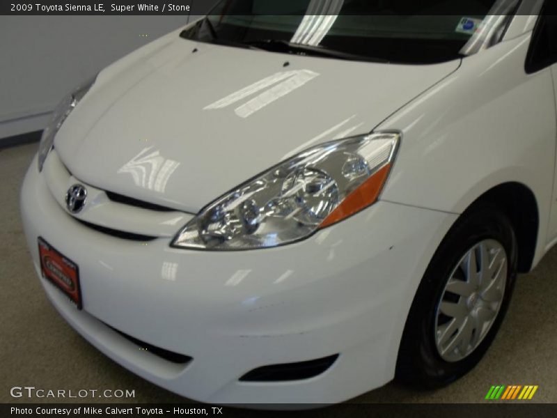 Super White / Stone 2009 Toyota Sienna LE