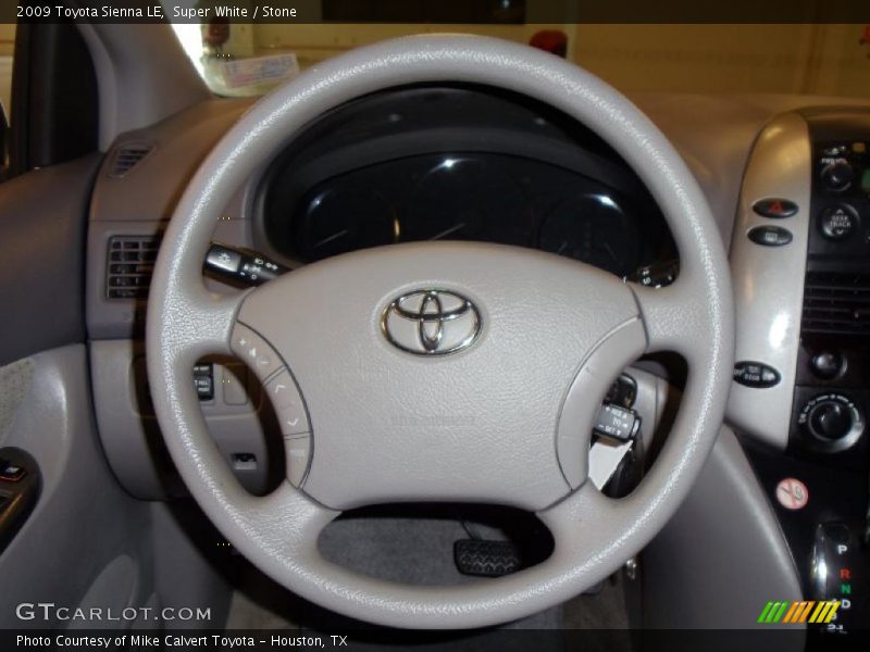 Super White / Stone 2009 Toyota Sienna LE