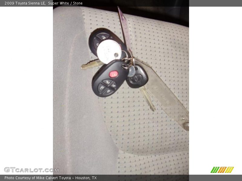 Super White / Stone 2009 Toyota Sienna LE