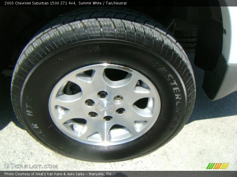 Summit White / Tan/Neutral 2003 Chevrolet Suburban 1500 Z71 4x4