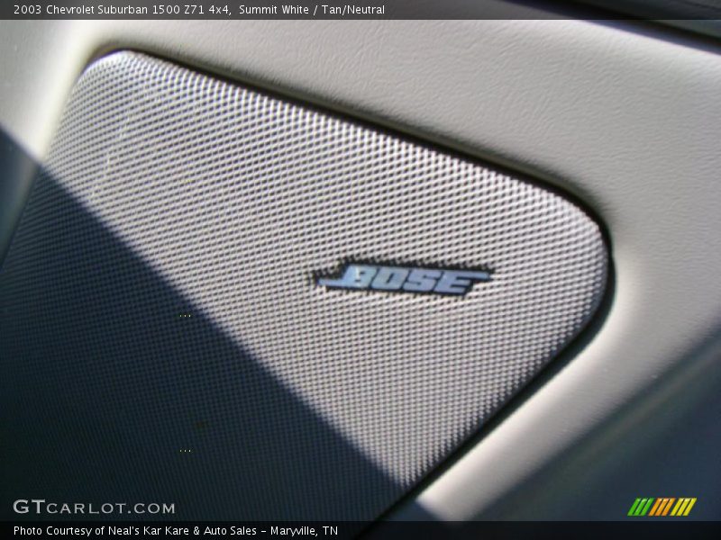 Summit White / Tan/Neutral 2003 Chevrolet Suburban 1500 Z71 4x4