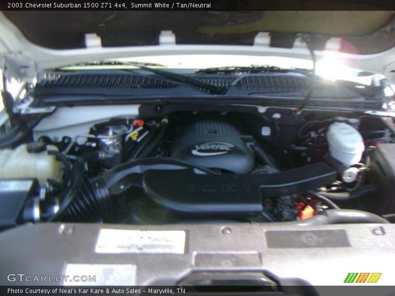 Summit White / Tan/Neutral 2003 Chevrolet Suburban 1500 Z71 4x4