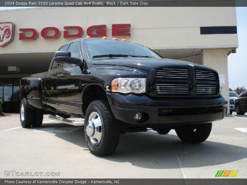 Black / Dark Slate Gray 2004 Dodge Ram 3500 Laramie Quad Cab 4x4 Dually