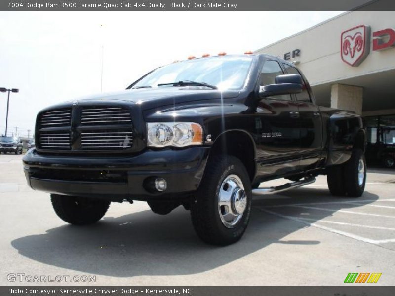 Black / Dark Slate Gray 2004 Dodge Ram 3500 Laramie Quad Cab 4x4 Dually