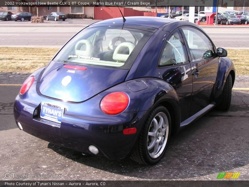 Marlin Blue Pearl / Cream Beige 2002 Volkswagen New Beetle GLX 1.8T Coupe