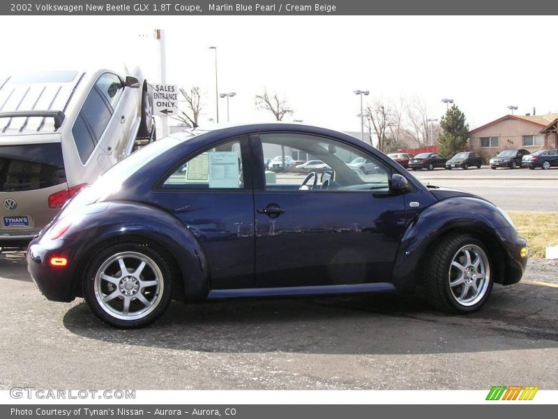 Marlin Blue Pearl / Cream Beige 2002 Volkswagen New Beetle GLX 1.8T Coupe