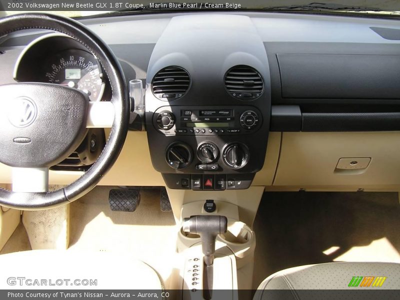 Marlin Blue Pearl / Cream Beige 2002 Volkswagen New Beetle GLX 1.8T Coupe