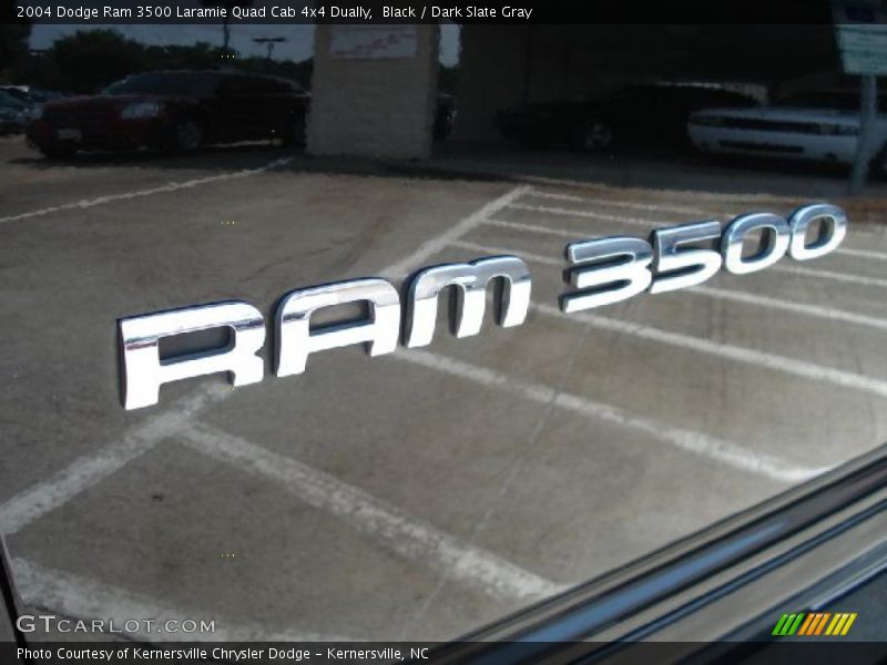 Black / Dark Slate Gray 2004 Dodge Ram 3500 Laramie Quad Cab 4x4 Dually