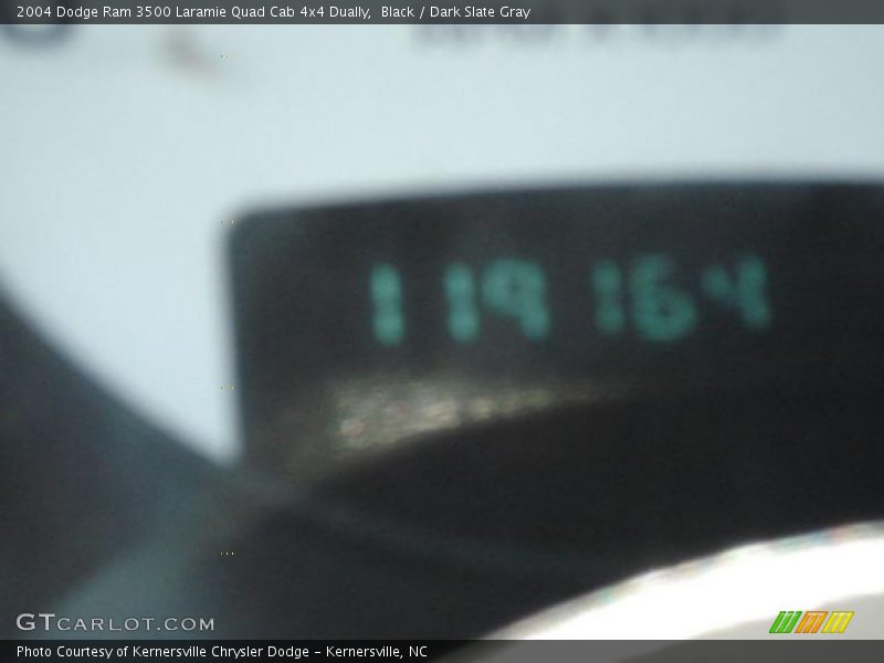 Black / Dark Slate Gray 2004 Dodge Ram 3500 Laramie Quad Cab 4x4 Dually