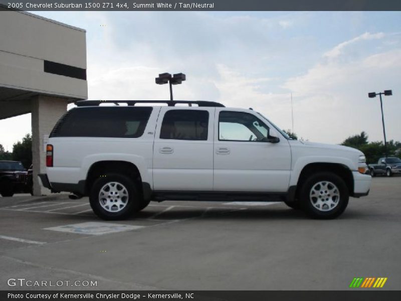 Summit White / Tan/Neutral 2005 Chevrolet Suburban 1500 Z71 4x4