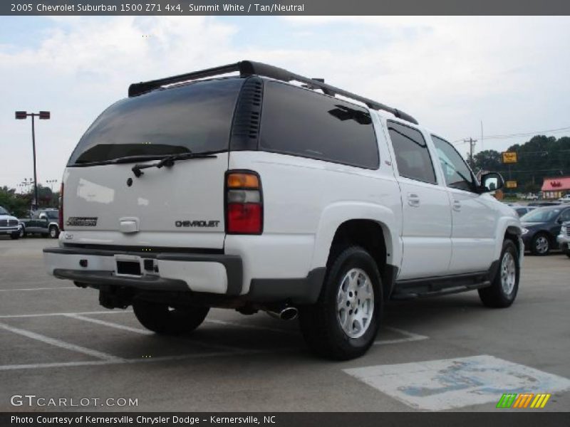 Summit White / Tan/Neutral 2005 Chevrolet Suburban 1500 Z71 4x4