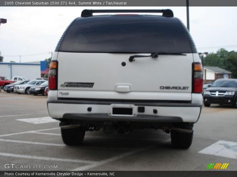 Summit White / Tan/Neutral 2005 Chevrolet Suburban 1500 Z71 4x4