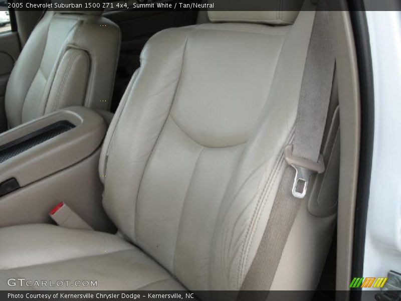 Summit White / Tan/Neutral 2005 Chevrolet Suburban 1500 Z71 4x4