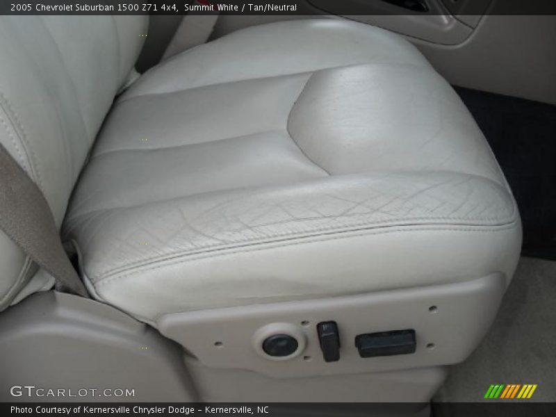 Summit White / Tan/Neutral 2005 Chevrolet Suburban 1500 Z71 4x4