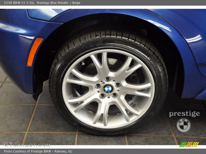 Montego Blue Metallic / Beige 2008 BMW X3 3.0si