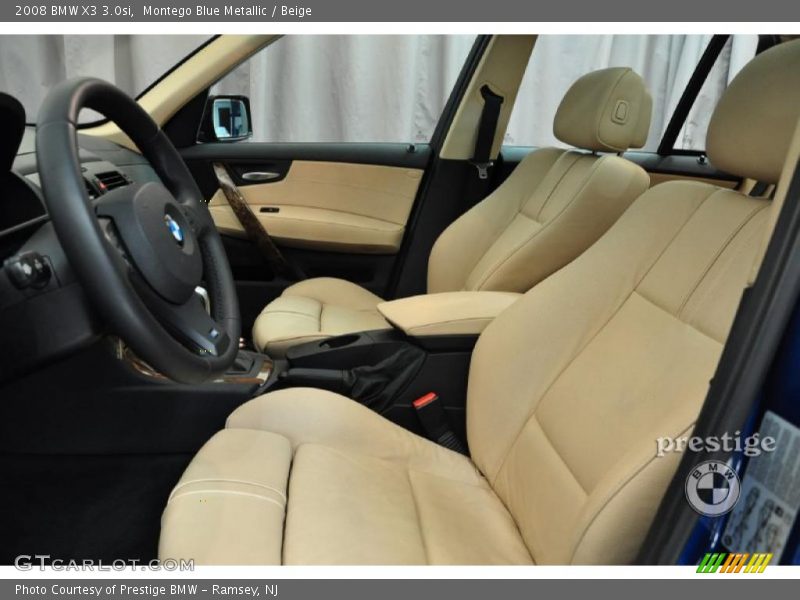 Montego Blue Metallic / Beige 2008 BMW X3 3.0si