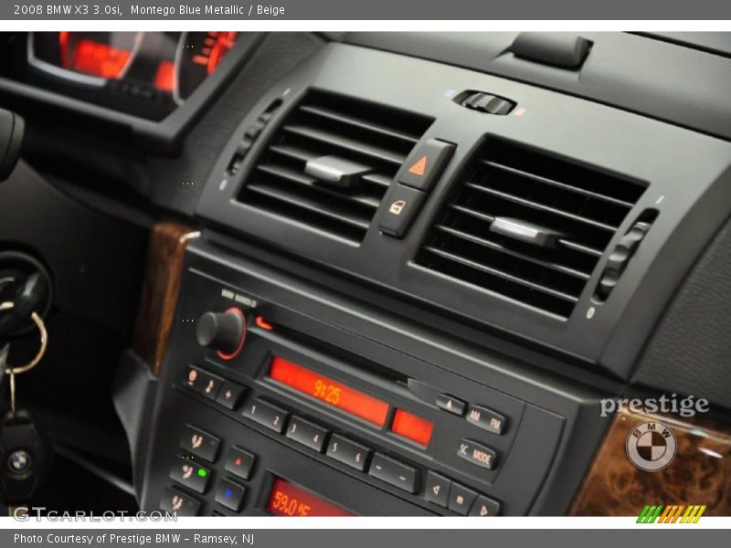 Montego Blue Metallic / Beige 2008 BMW X3 3.0si