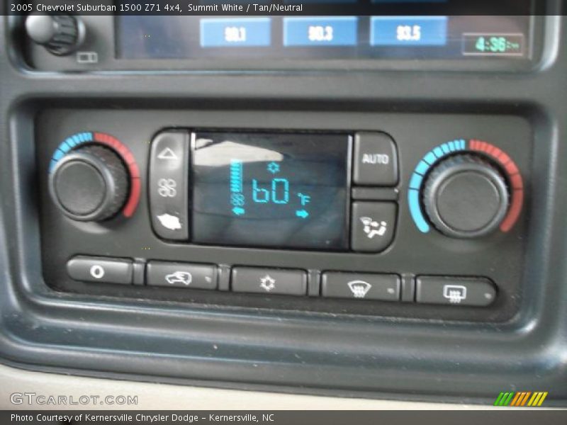 Summit White / Tan/Neutral 2005 Chevrolet Suburban 1500 Z71 4x4