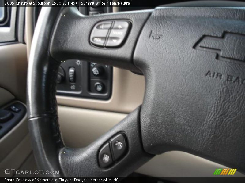 Summit White / Tan/Neutral 2005 Chevrolet Suburban 1500 Z71 4x4
