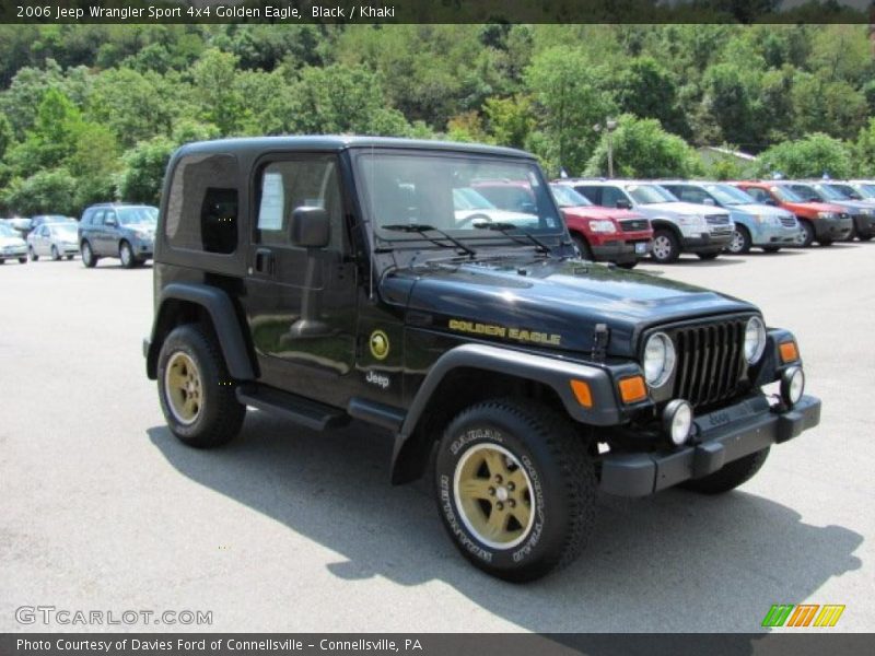 Black / Khaki 2006 Jeep Wrangler Sport 4x4 Golden Eagle