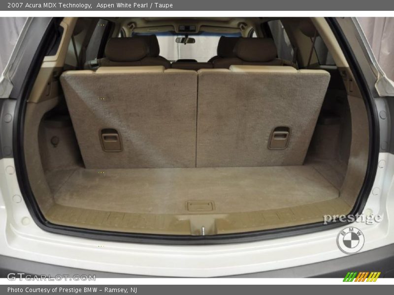 Aspen White Pearl / Taupe 2007 Acura MDX Technology