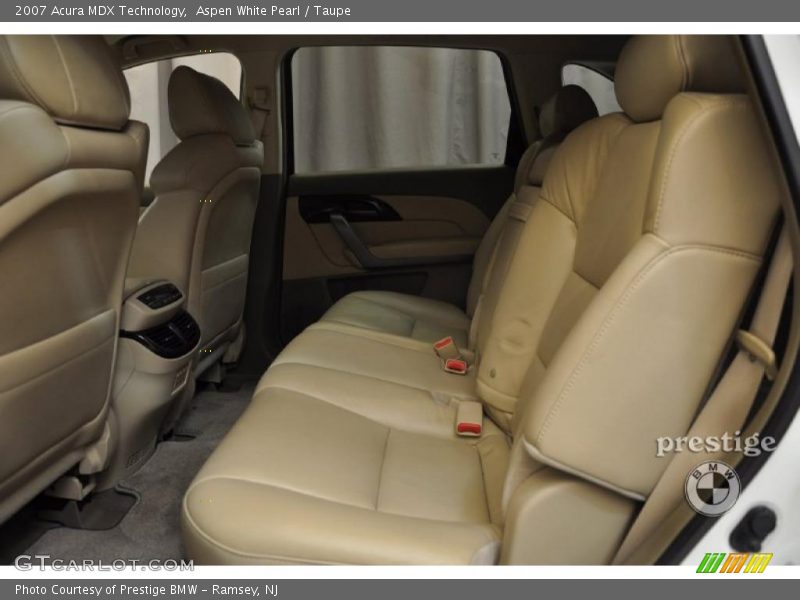 Aspen White Pearl / Taupe 2007 Acura MDX Technology
