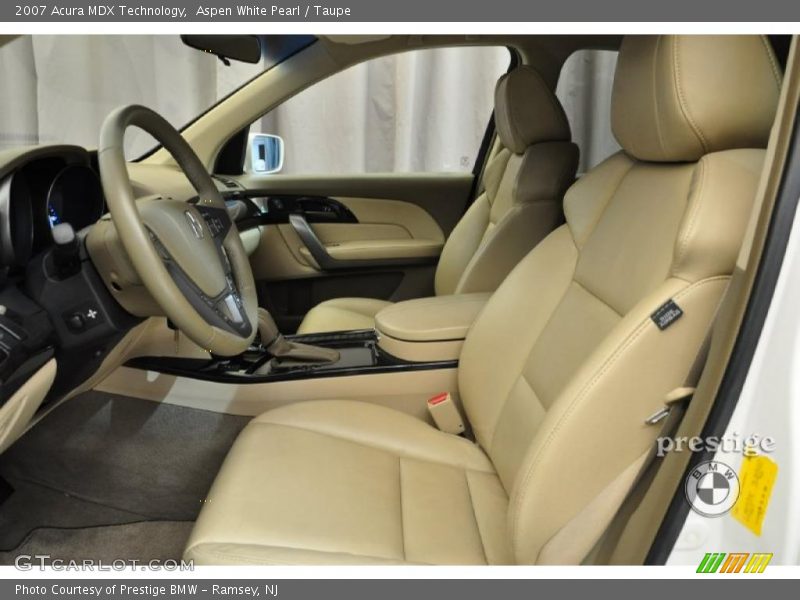Aspen White Pearl / Taupe 2007 Acura MDX Technology