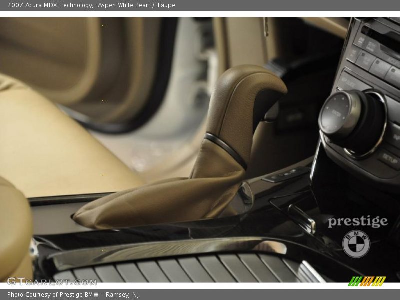 Aspen White Pearl / Taupe 2007 Acura MDX Technology