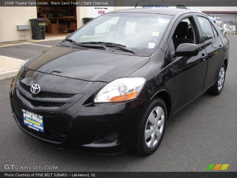 Black Sand Pearl / Dark Charcoal 2008 Toyota Yaris Sedan