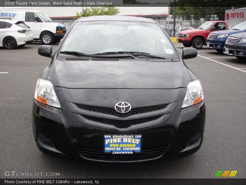 Black Sand Pearl / Dark Charcoal 2008 Toyota Yaris Sedan