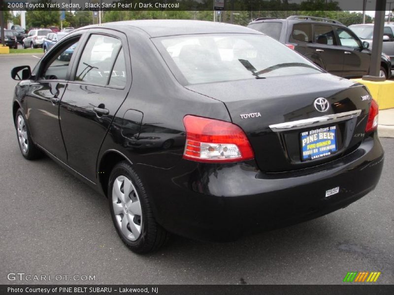Black Sand Pearl / Dark Charcoal 2008 Toyota Yaris Sedan