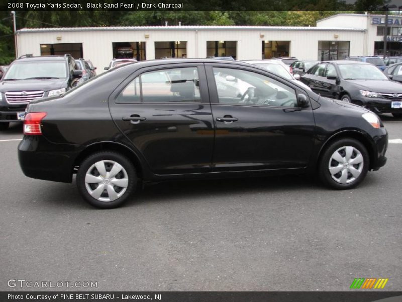 Black Sand Pearl / Dark Charcoal 2008 Toyota Yaris Sedan