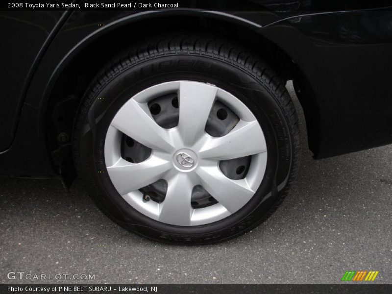 Black Sand Pearl / Dark Charcoal 2008 Toyota Yaris Sedan