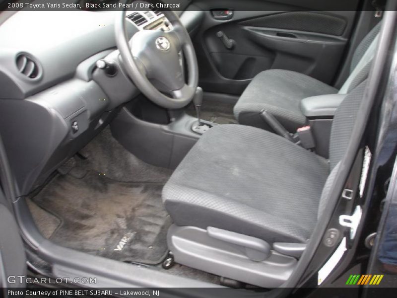 Black Sand Pearl / Dark Charcoal 2008 Toyota Yaris Sedan