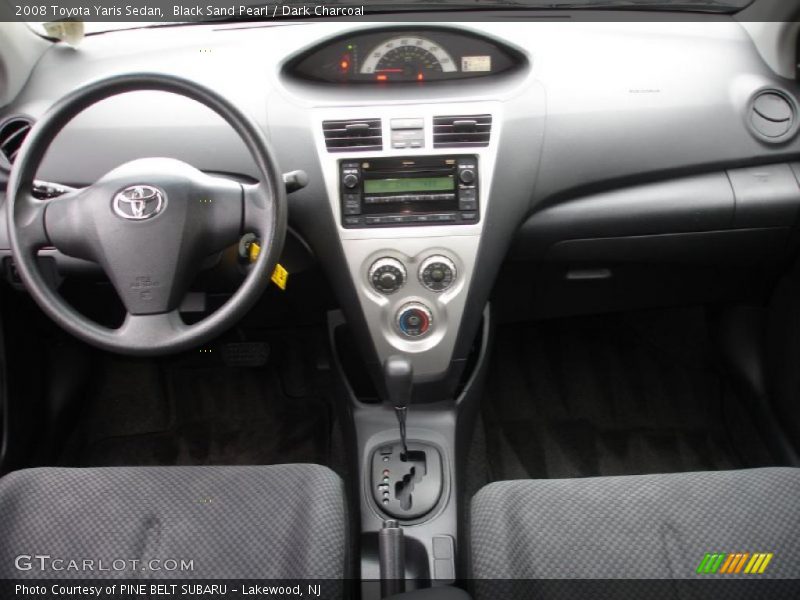 Black Sand Pearl / Dark Charcoal 2008 Toyota Yaris Sedan